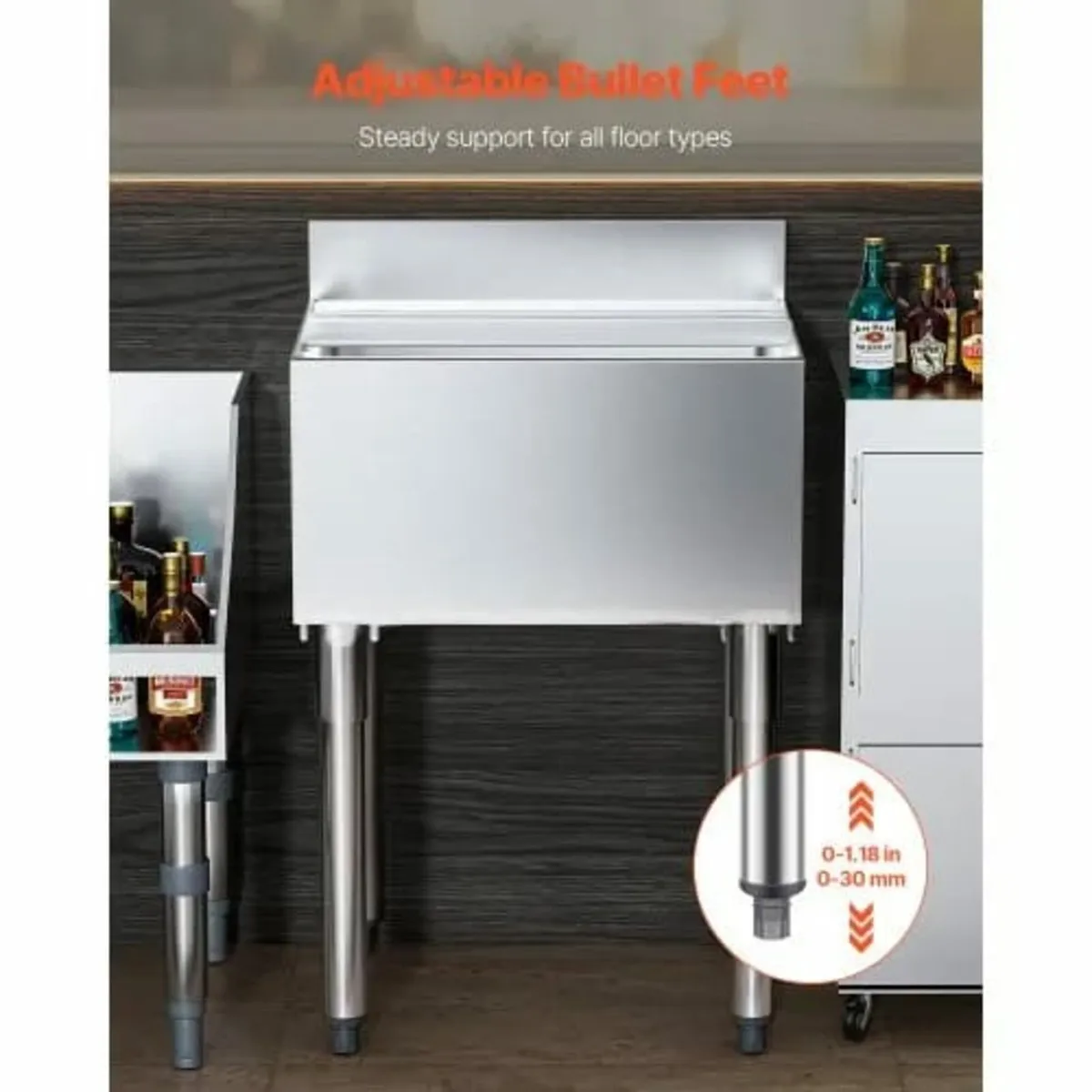Commercial Ice Bin, 61 L Underbar Ice Bin, 24 x 19 - Image 2
