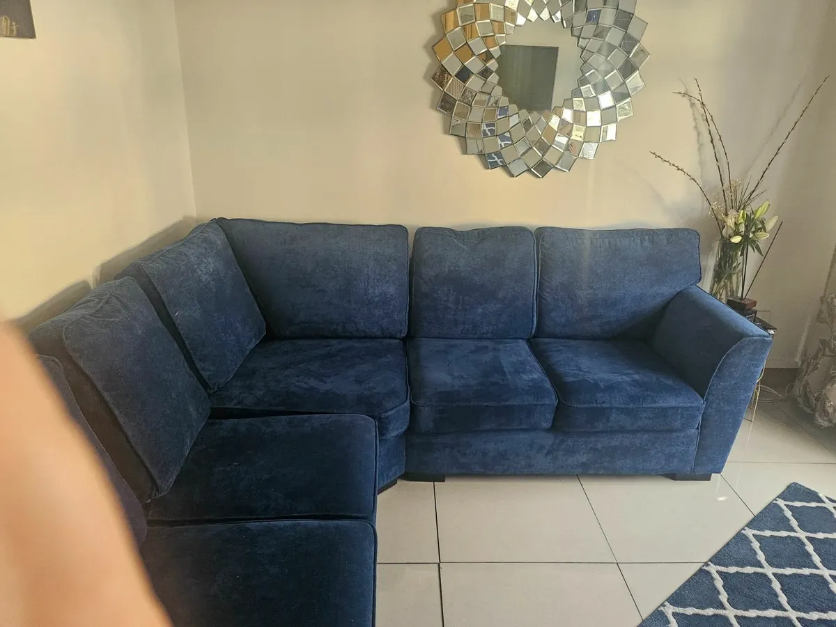Navy corner couch - Image 3