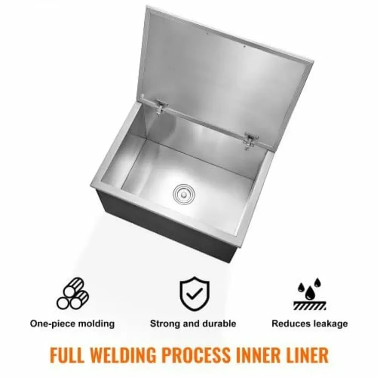 Drop in Ice Chest, 28"L x 20"W x 17"H Stainless St - Image 3