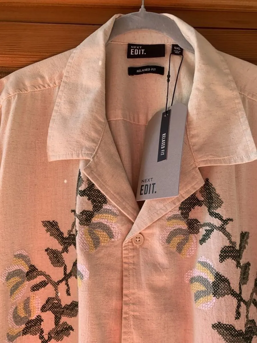 NEXT Men's Cotton Short Sleeved Shirt - Image 3