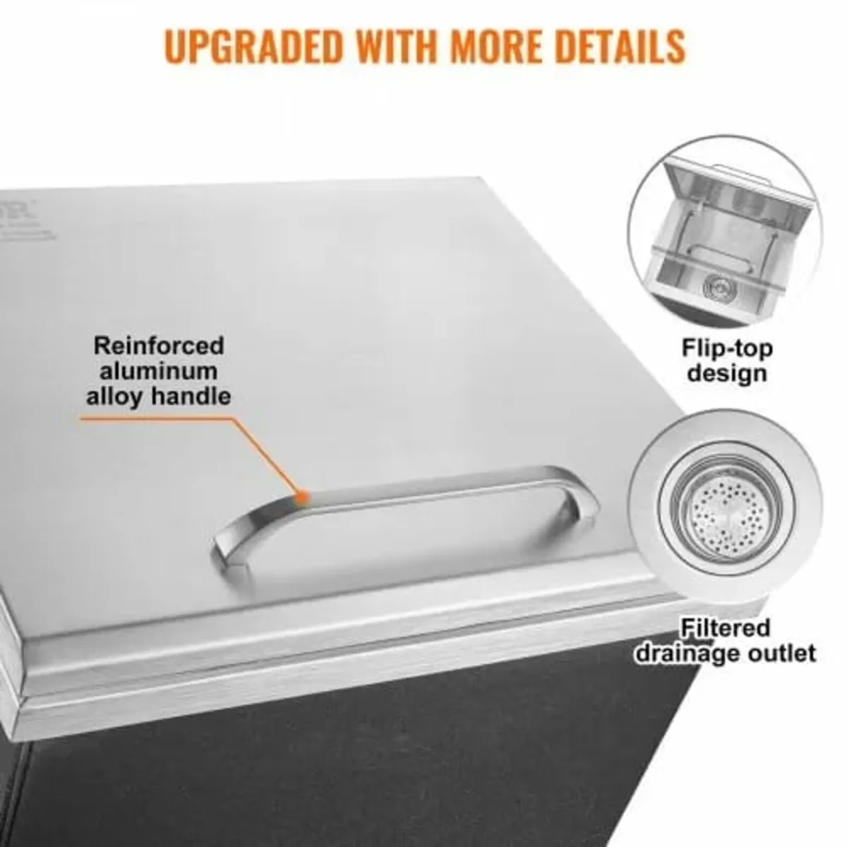 Drop in Ice Chest, 14"L x 12"W x 18"H Stainless St - Image 4