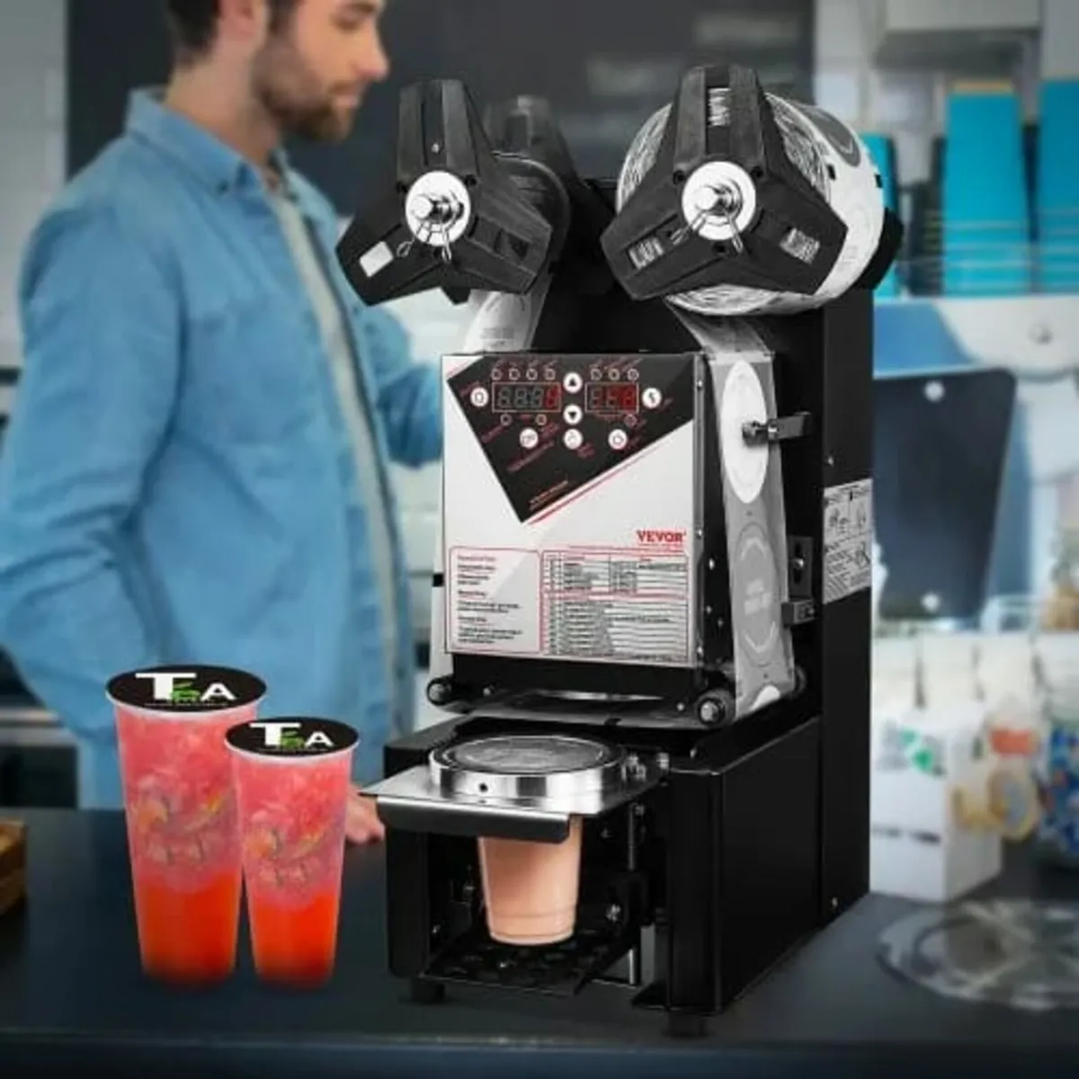 Fully Automatic Cup Sealing Machine, 500-650 Cups/ - Image 2