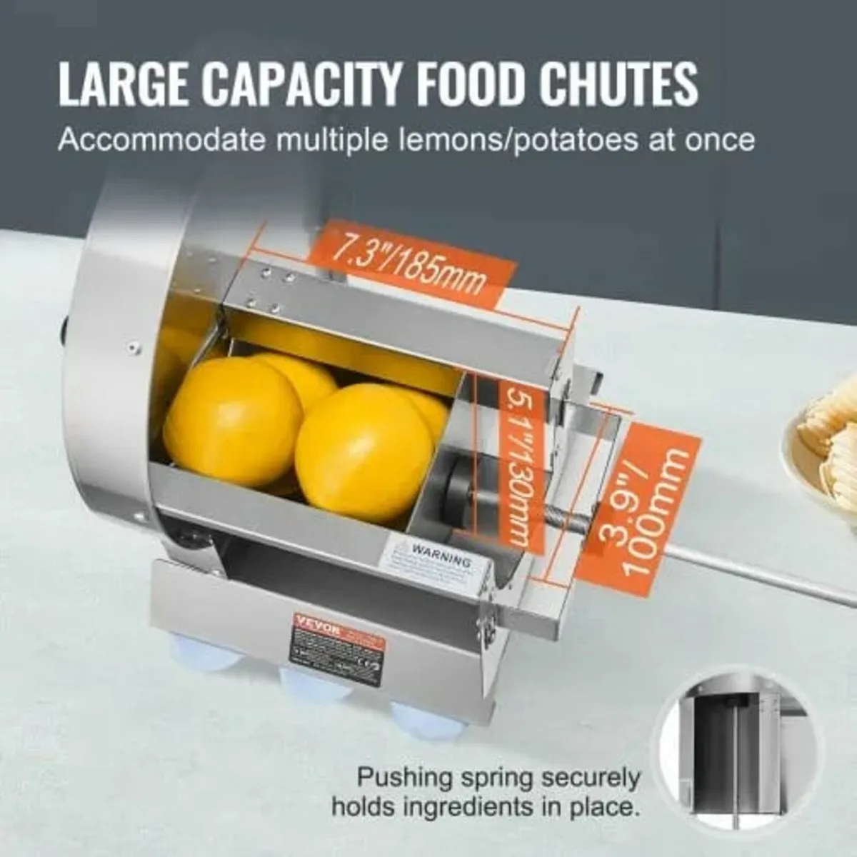 Manual Vegetable Fruit Slicer, 0-0.5"/0-12mm Thick - Image 4