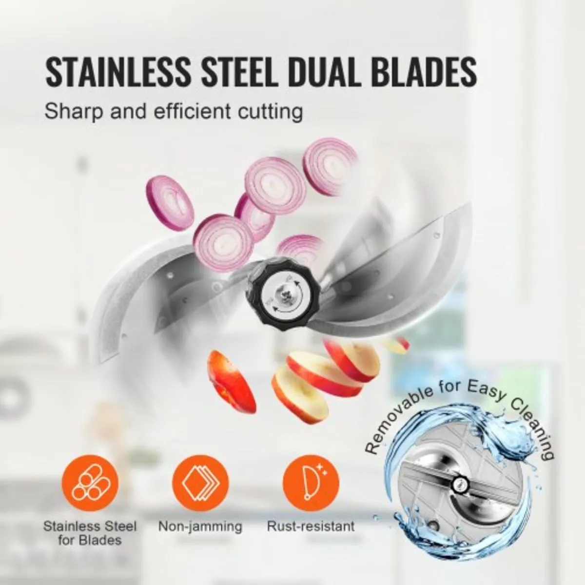 Electric Vegetable Slicer, 0-0.5"/0-12mm Thickness - Image 2