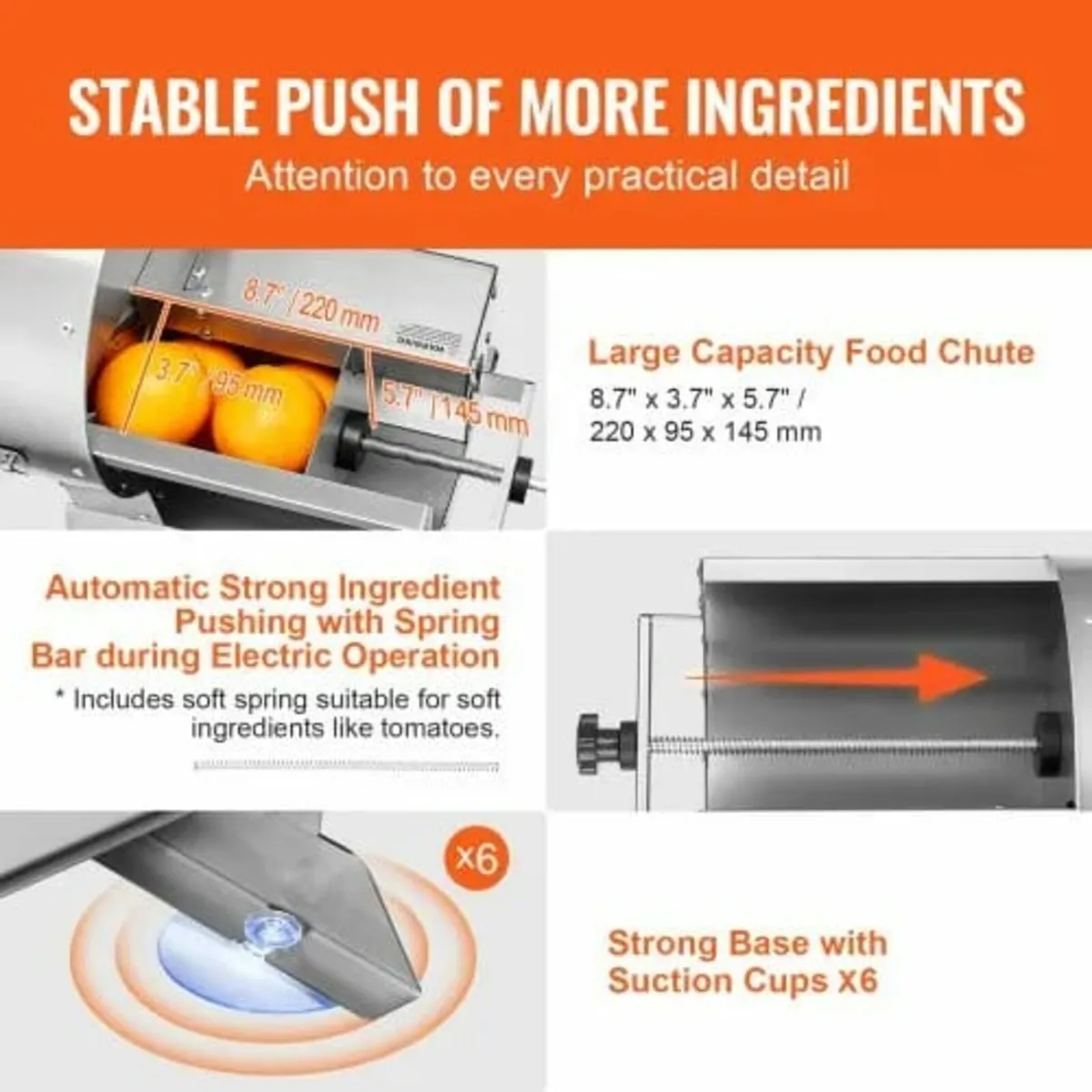 Electric Vegetable Slicer, 0-0.5"/0-12mm Thickness - Image 3