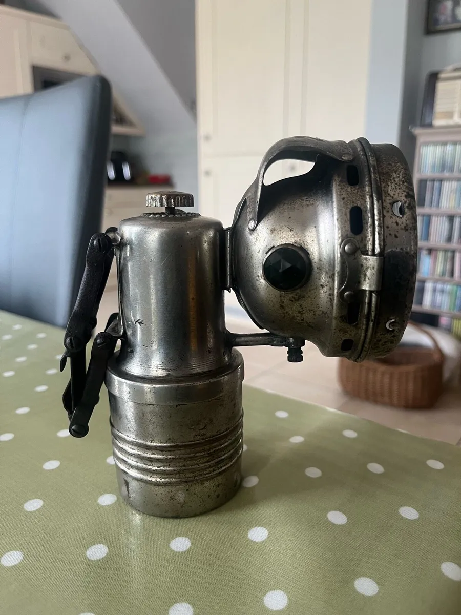 Antique carbide Bicycle Lamp - Image 1