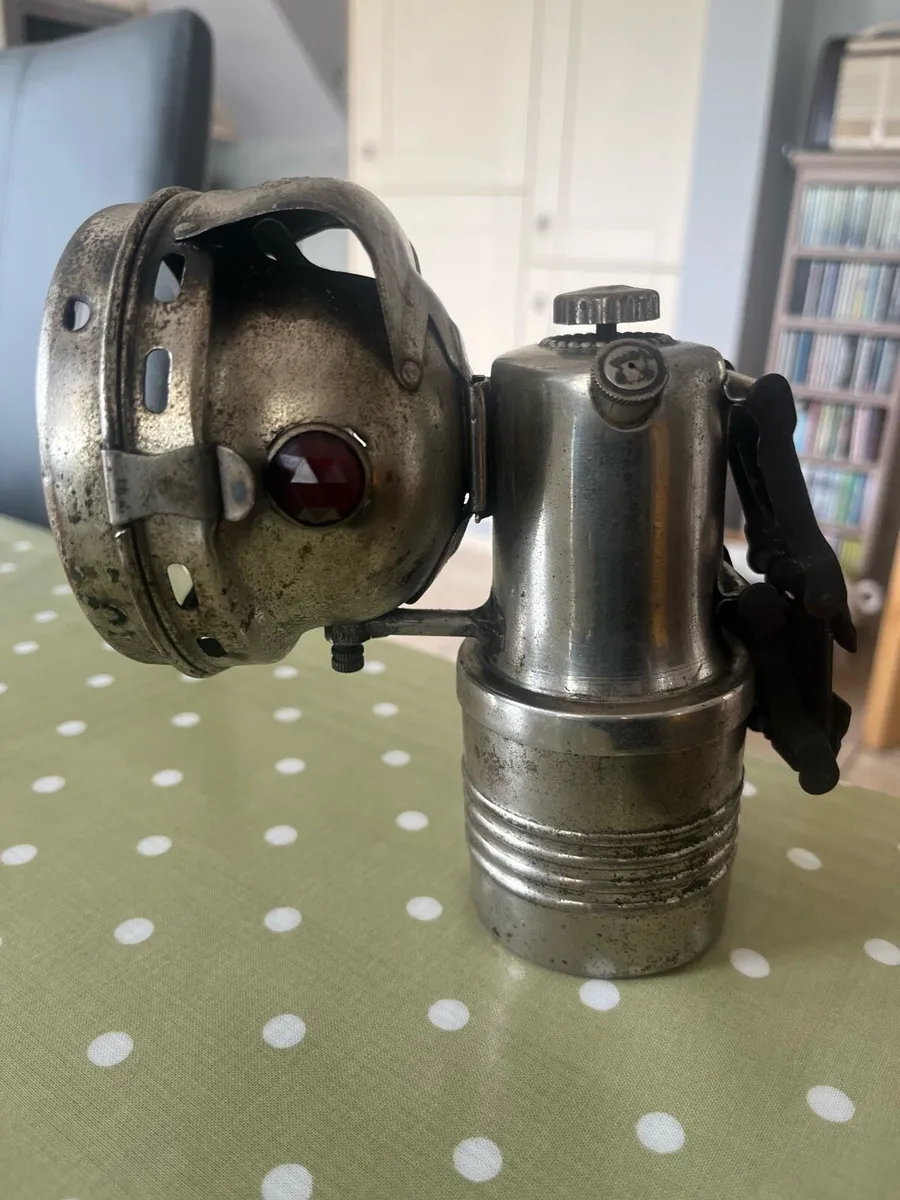 Antique carbide Bicycle Lamp - Image 3