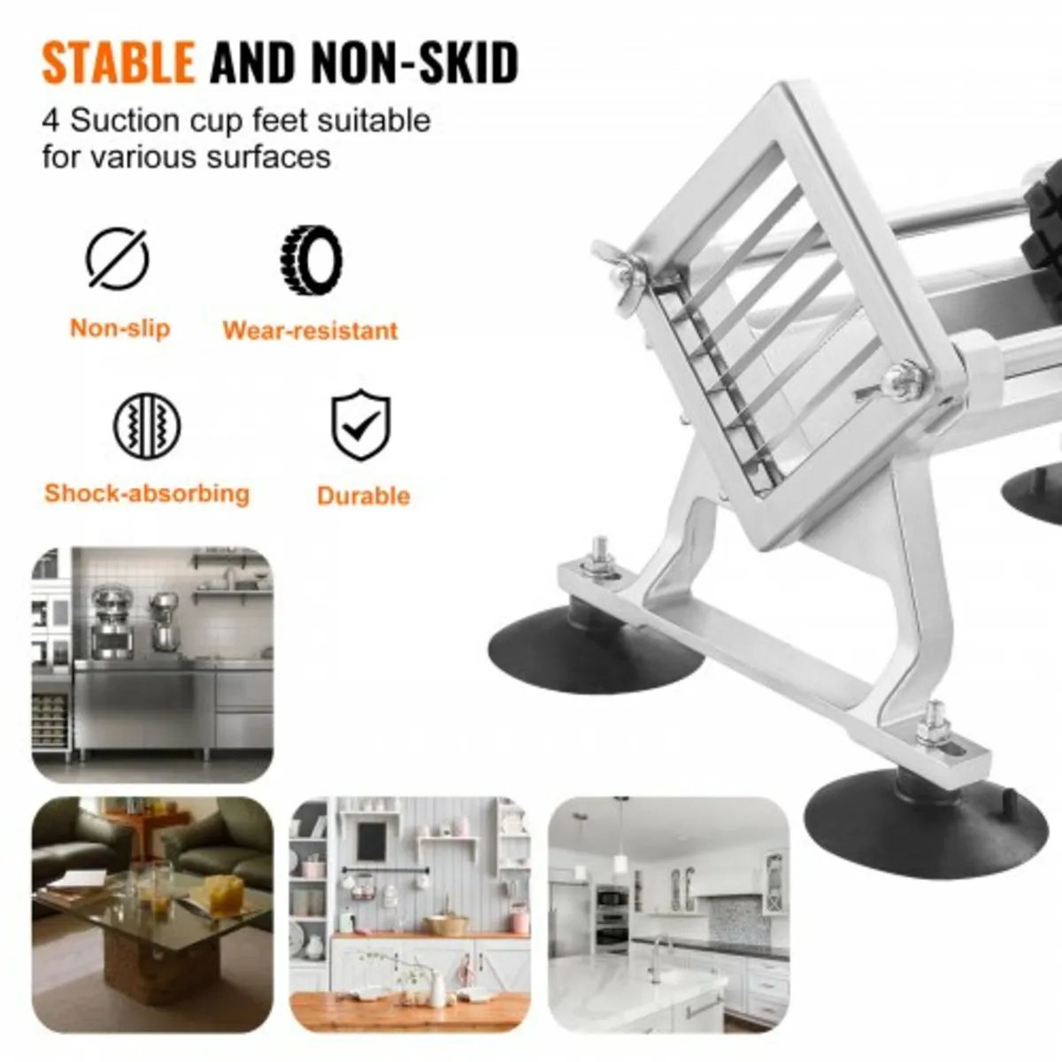 Commercial Vegetable Slicer, 1/4"+3/8"+1/2" Fruit - Image 4
