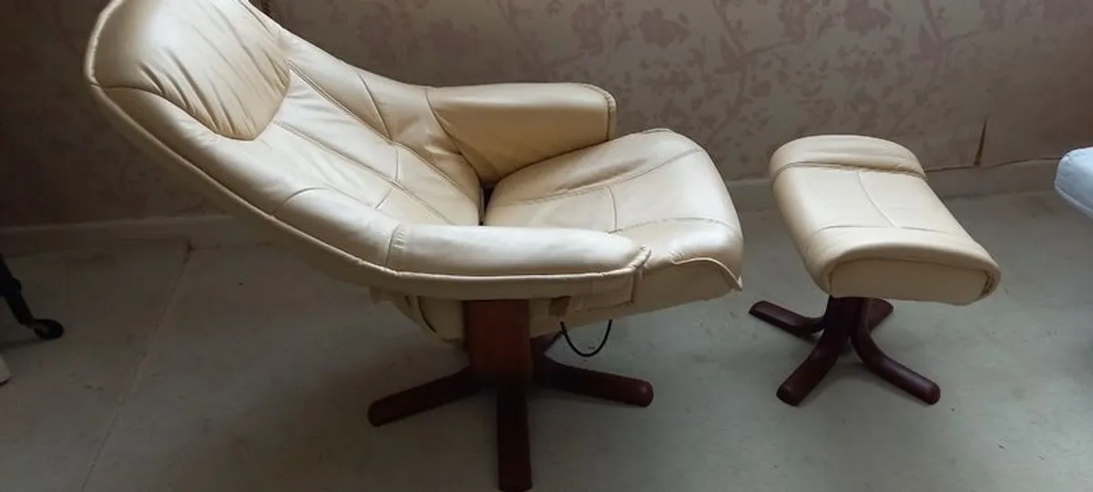 Reclining Chair + Footstool - Image 1