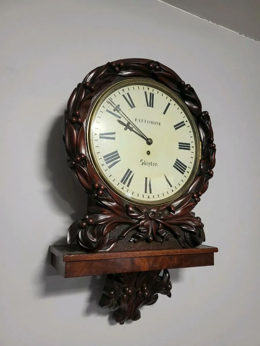 Fusee drop dial wall clock - Image 1
