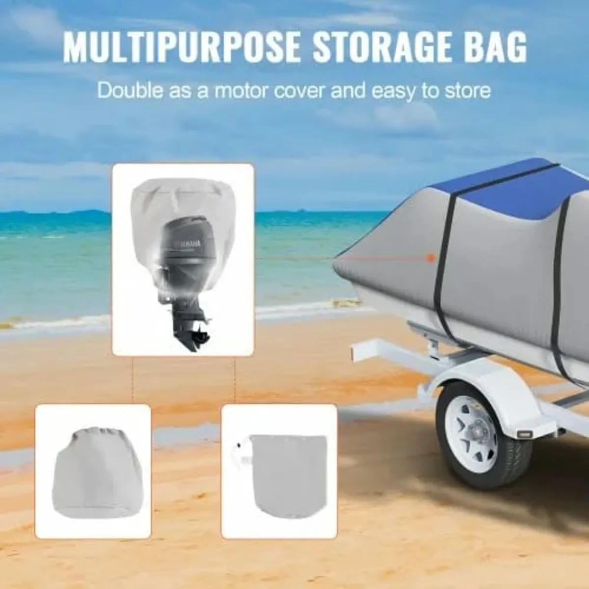 Jet Ski Cover, 3200-3420 mm Trailerable Waterproof - Image 3