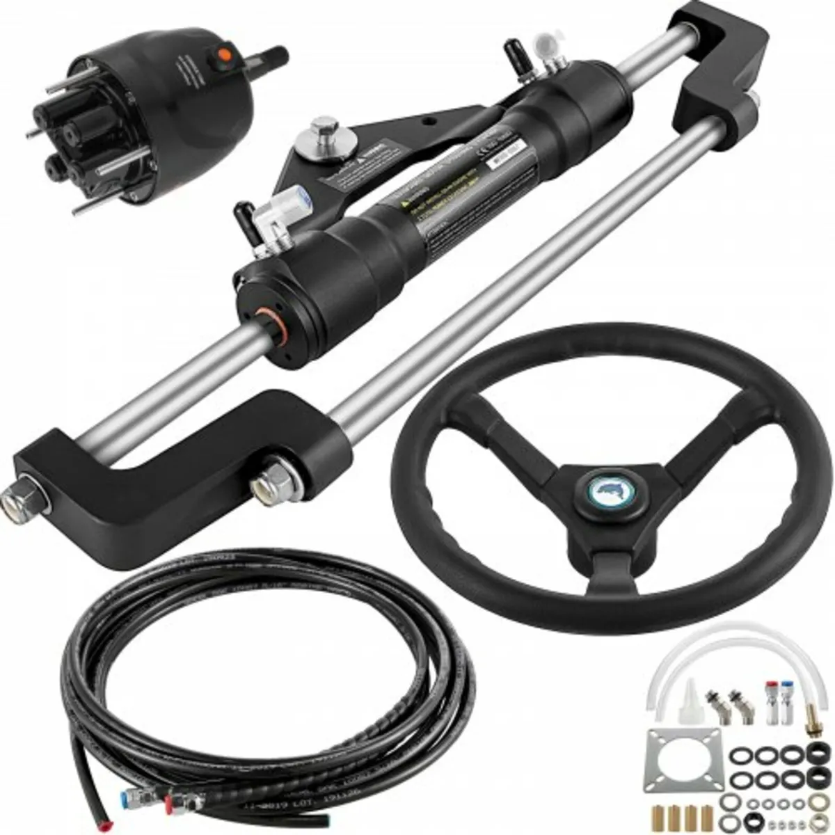 300HP Hydraulic Steering Kit Helm Pump, Cylinder, - Image 1