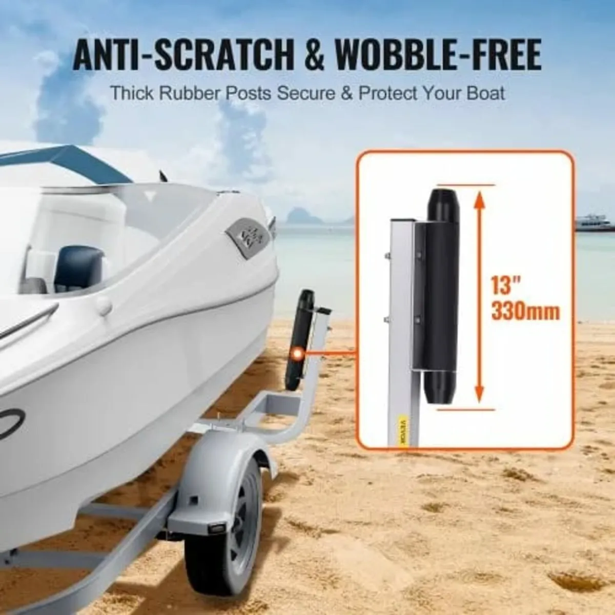 52.1 cm Adjustable Design Trailer Guide Poles, 2PC - Image 3