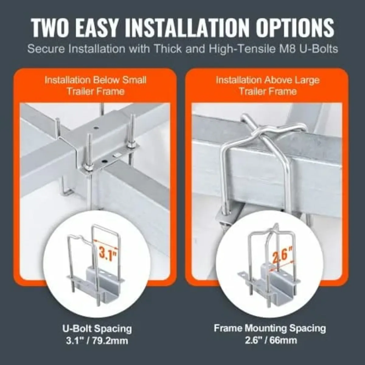 52.1 cm Adjustable Design Trailer Guide Poles, 2PC - Image 4