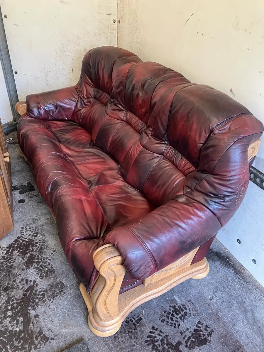 3-1-1 leather couch