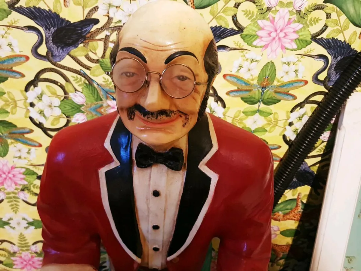 Large vintage ceramic heavy butler - Image 2