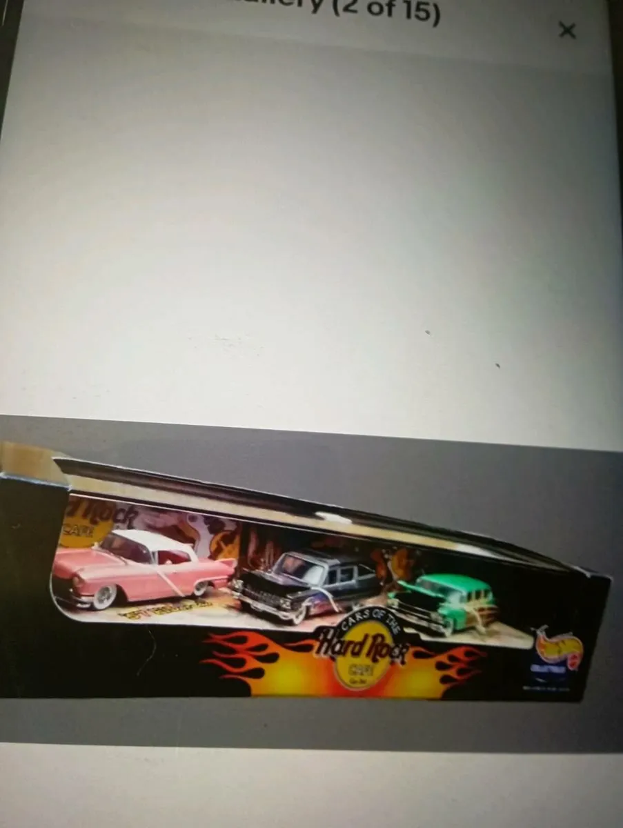 199 HOT WHEELS HARD ROCK CAFÉ 3 CAR BOXSET. - Image 2