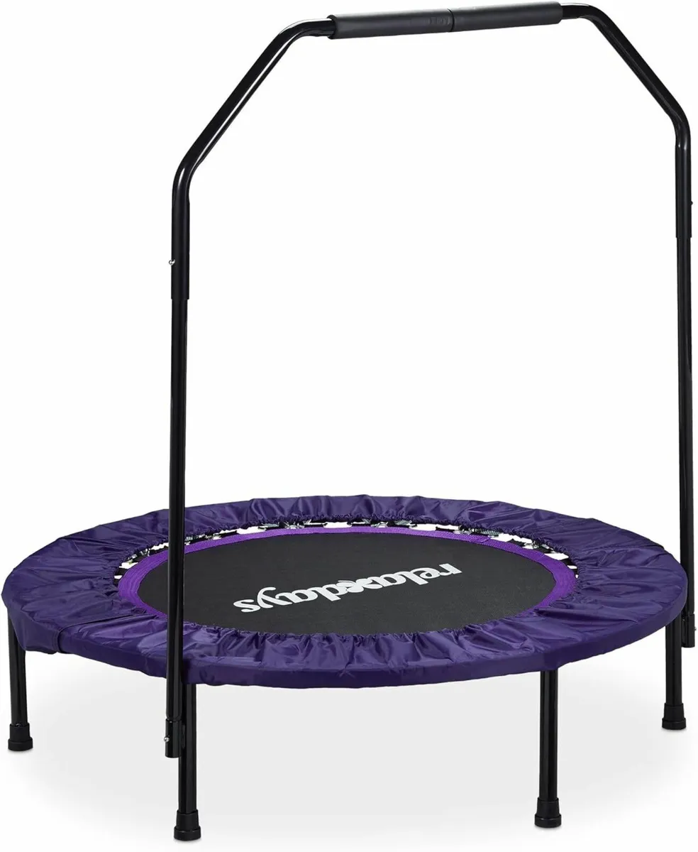 Trampoline foldable with grab bar - Image 1