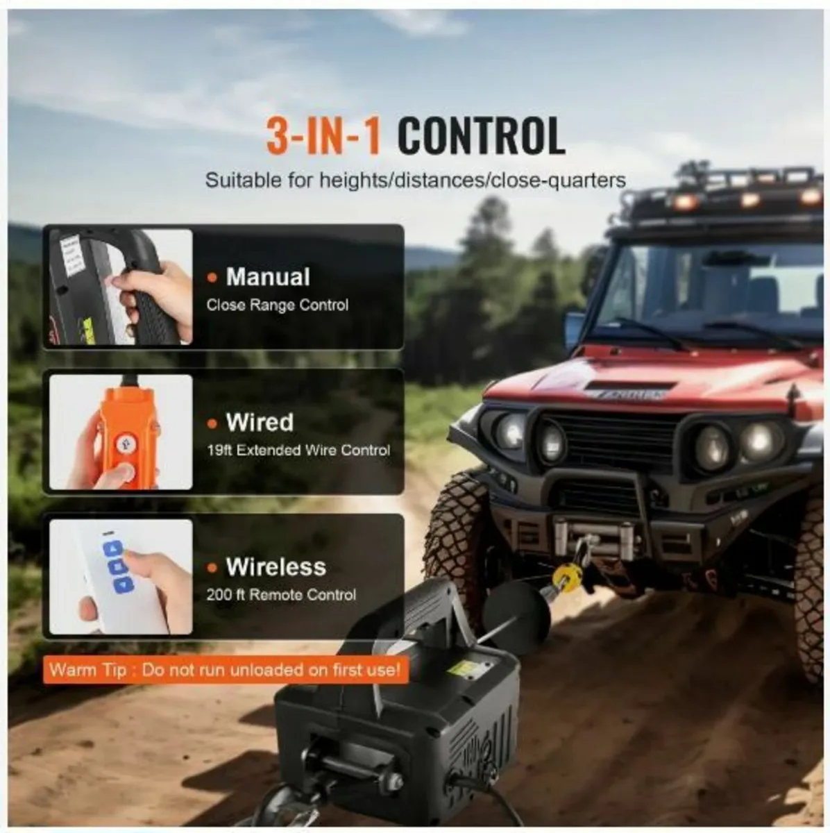 3-in-1 Portable Electric Hoist Winch - Image 1