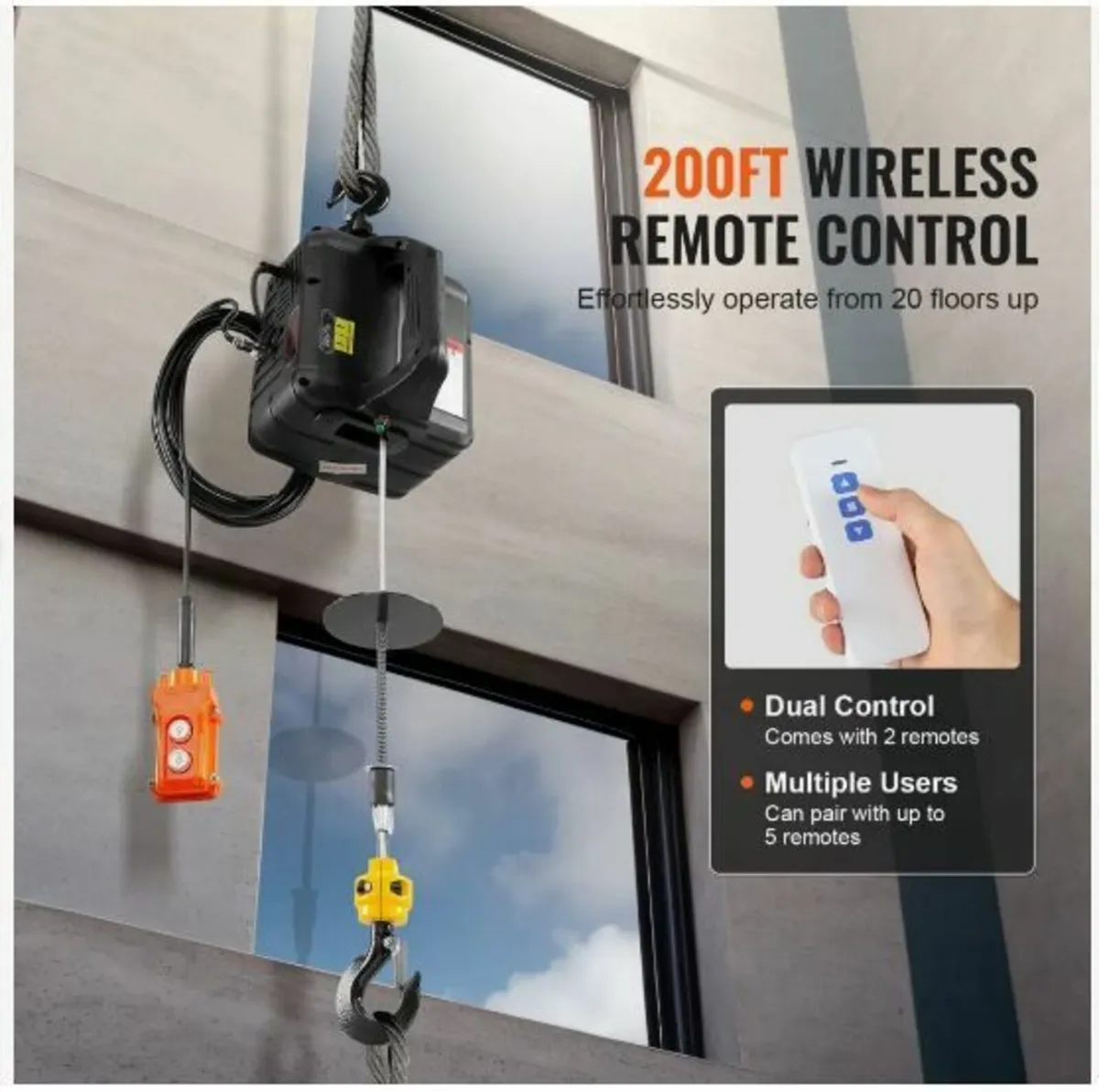 3-in-1 Portable Electric Hoist Winch - Image 2
