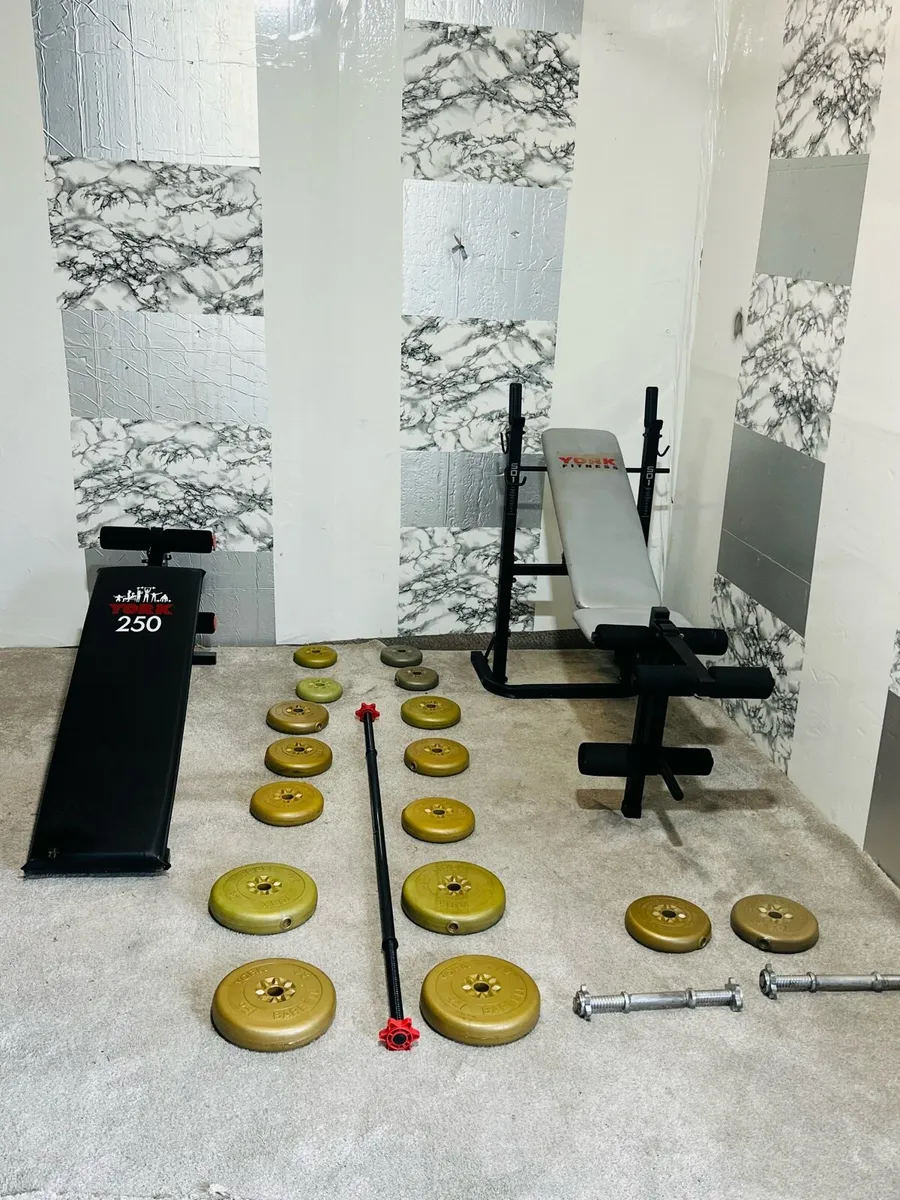 Weight bench’s weights barbell dumbbells - Image 2
