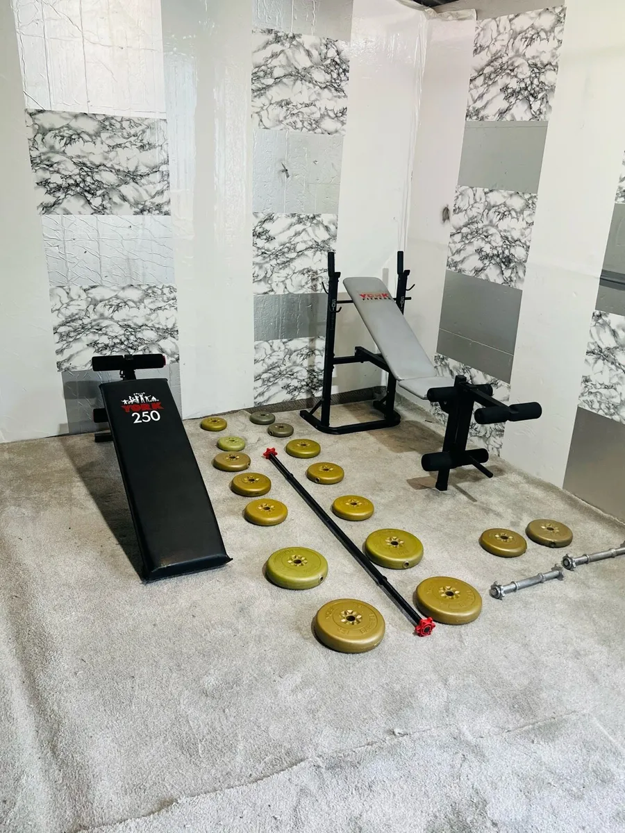 Weight bench’s weights barbell dumbbells - Image 1