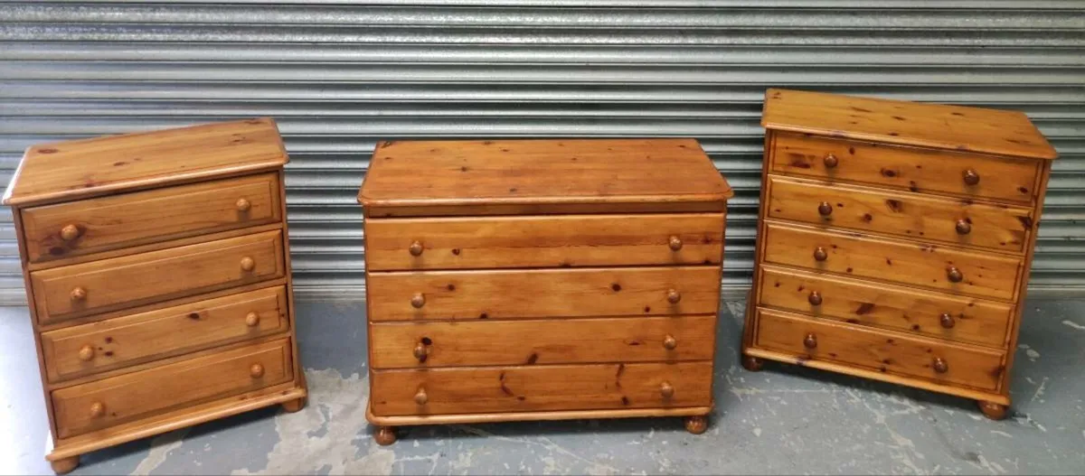3 Solid pine chest of drawers 
*Delivery - Image 2