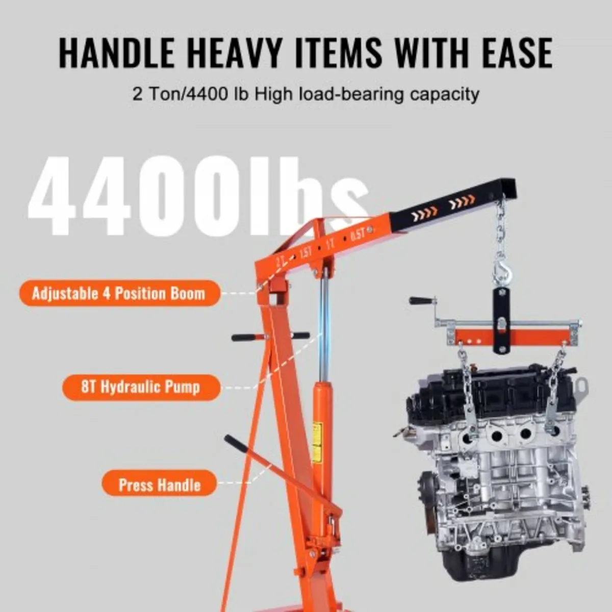 Engine Hoist Leveler 1995.9 kg / 2 Ton Cherry Pick - Image 2