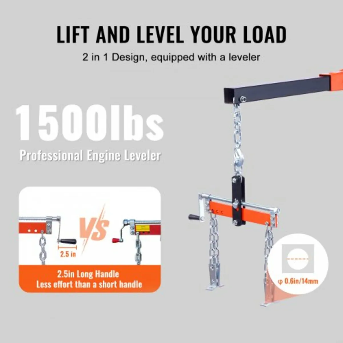 Engine Hoist Leveler 1995.9 kg / 2 Ton Cherry Pick - Image 3