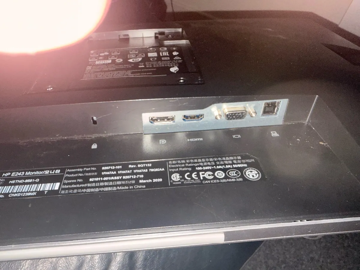 HP E243 Monitor inch 24 - Image 3