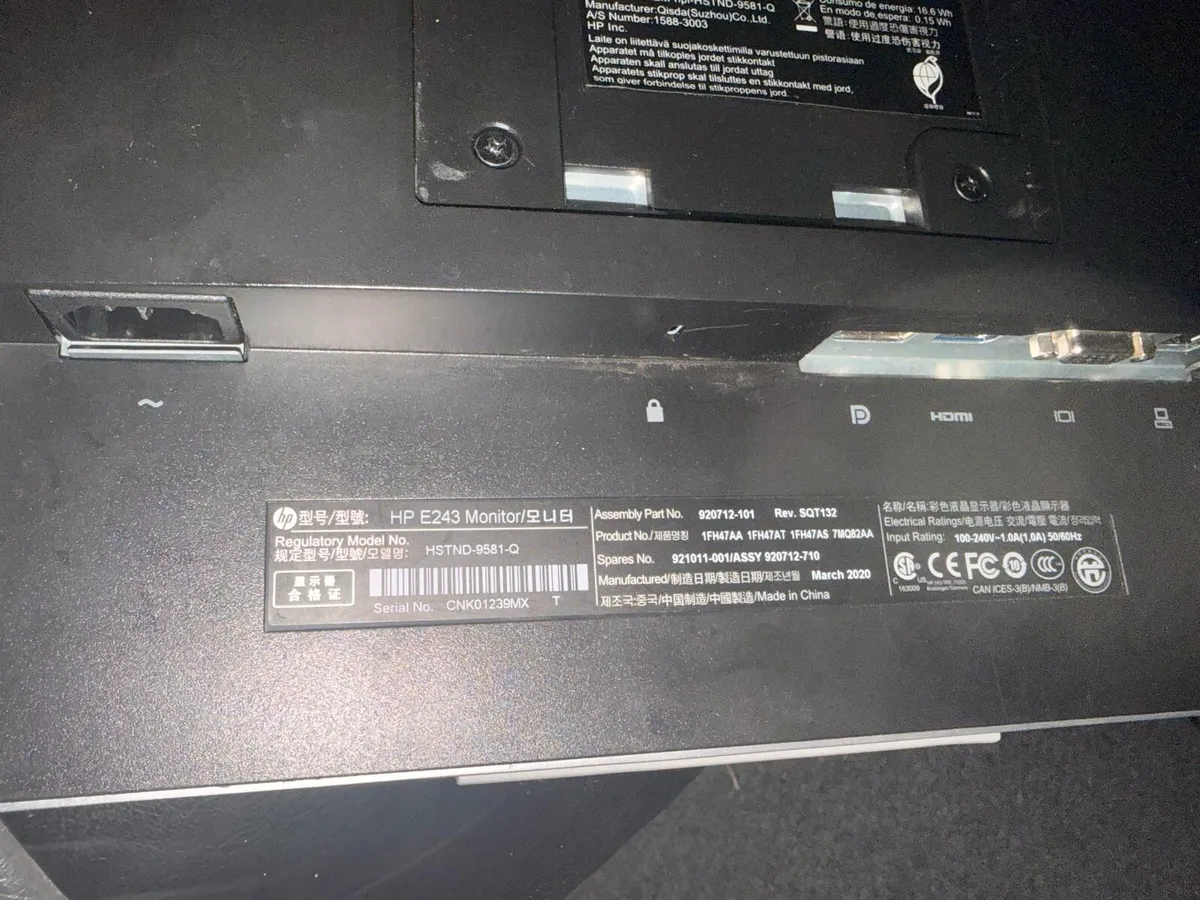 HP E243 Monitor inch 24 - Image 4