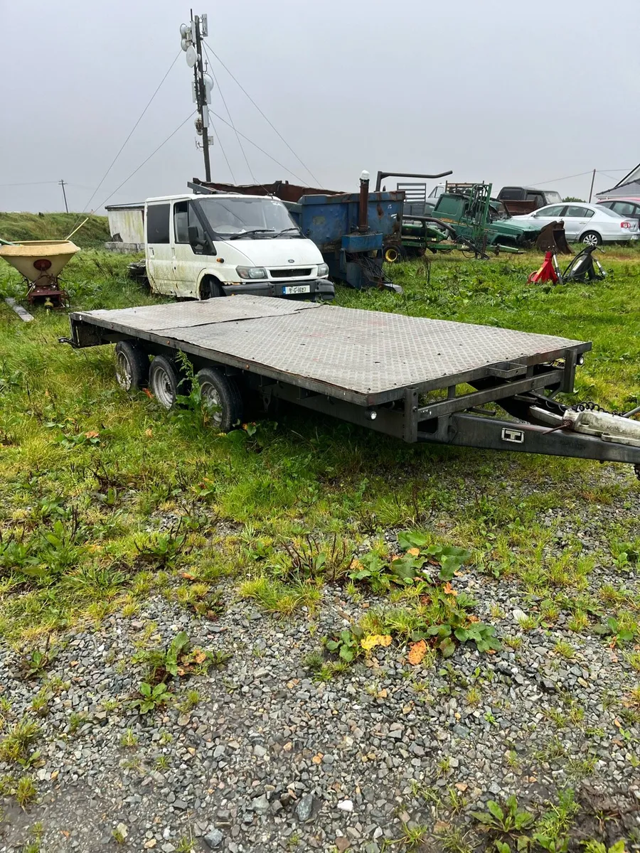 14ft ifor Williams plant trailer - Image 1