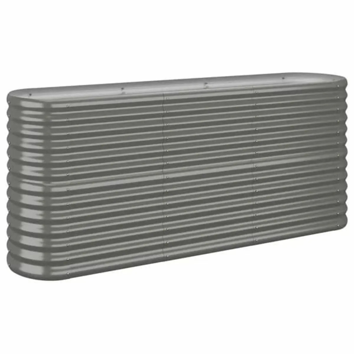 Garden Raised Bed Galvanised Steel 152x40x68 cm Gr - Image 1