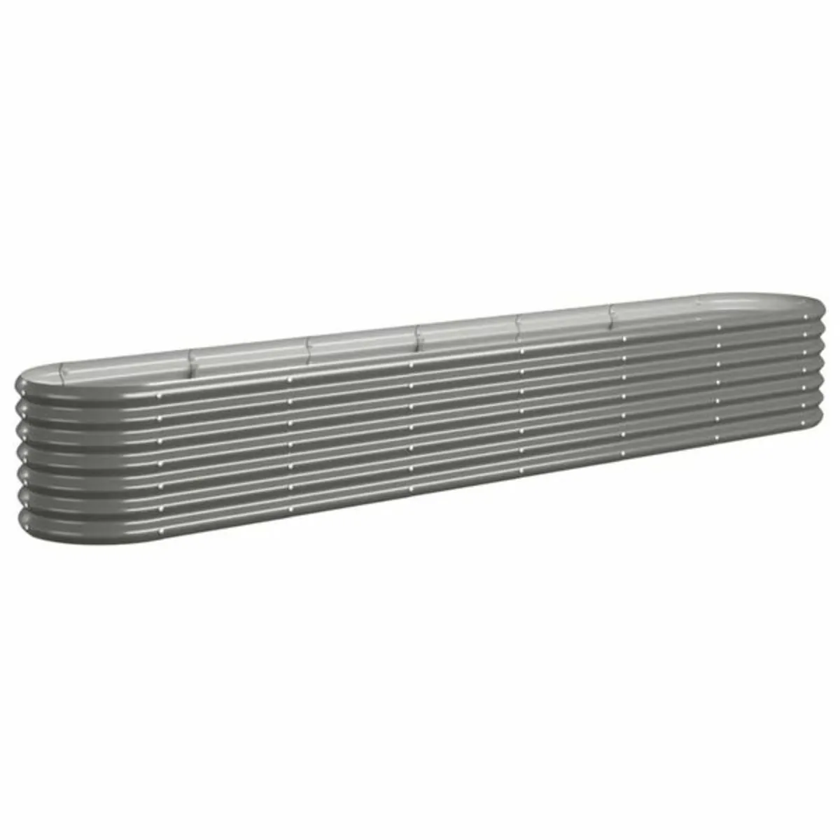 Garden Raised Bed Galvanised Steel 260x40x36 cm Gr - Image 2