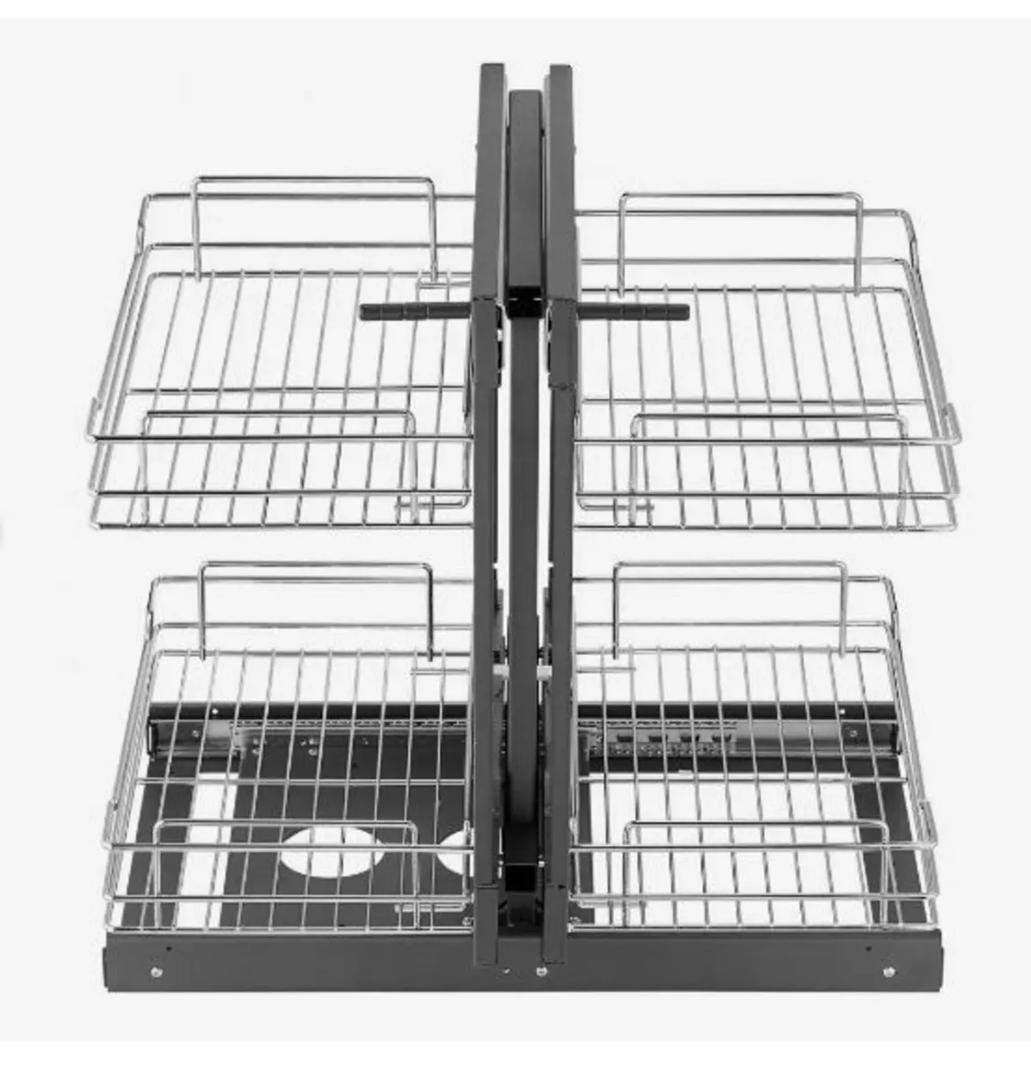 Min 15"W Opening Blind Corner Pull Out Organizer - Image 1