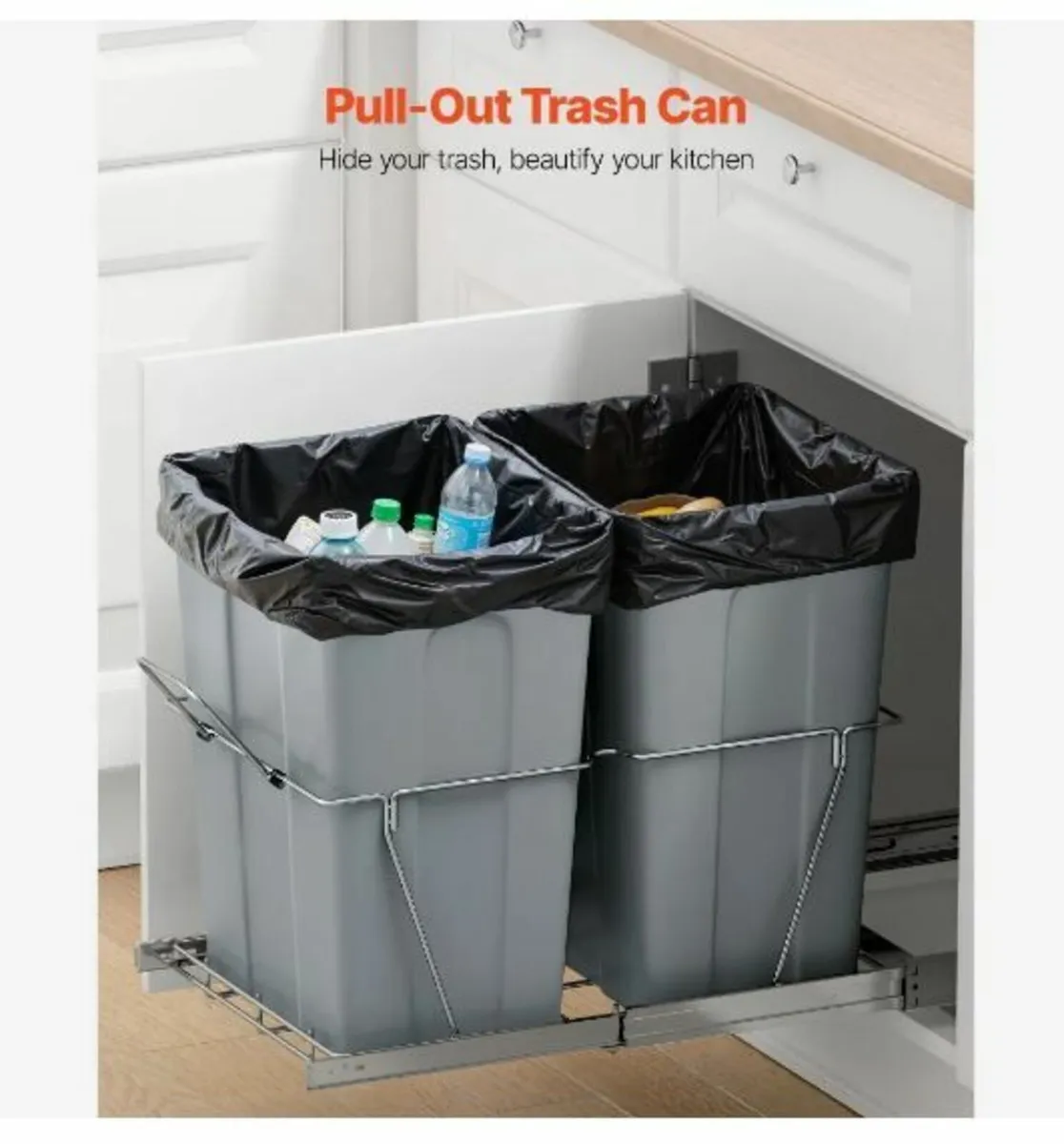 Pullout Trash Can for Kitchen Cabinets - Image 2