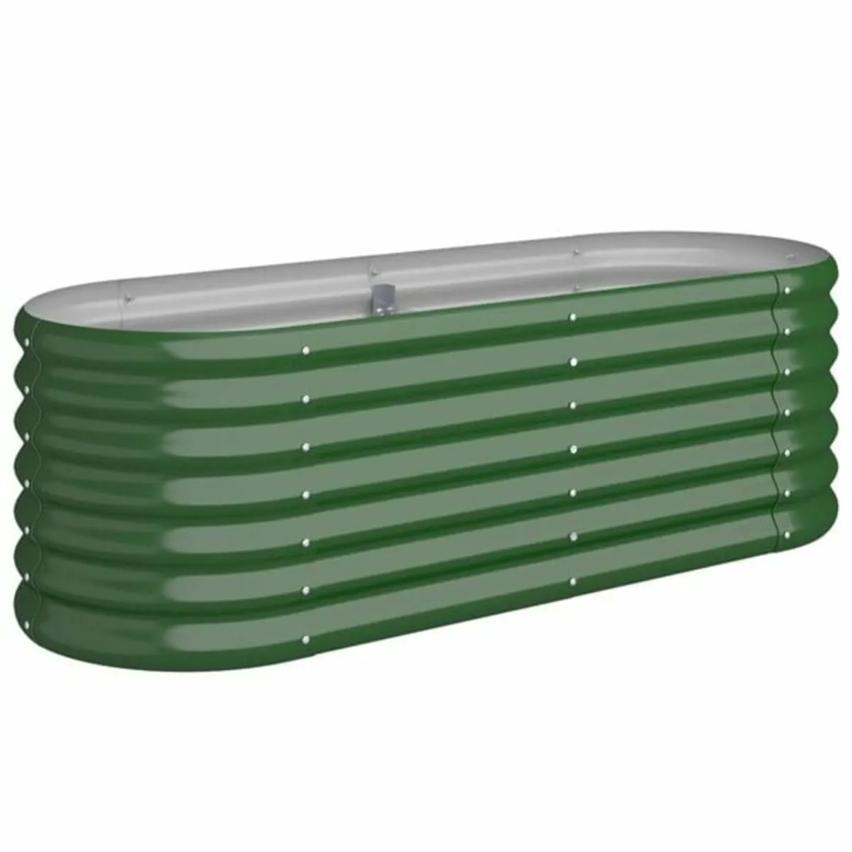 Garden Raised Bed Galvanised Steel 114x40x36 cm Gr - Image 1