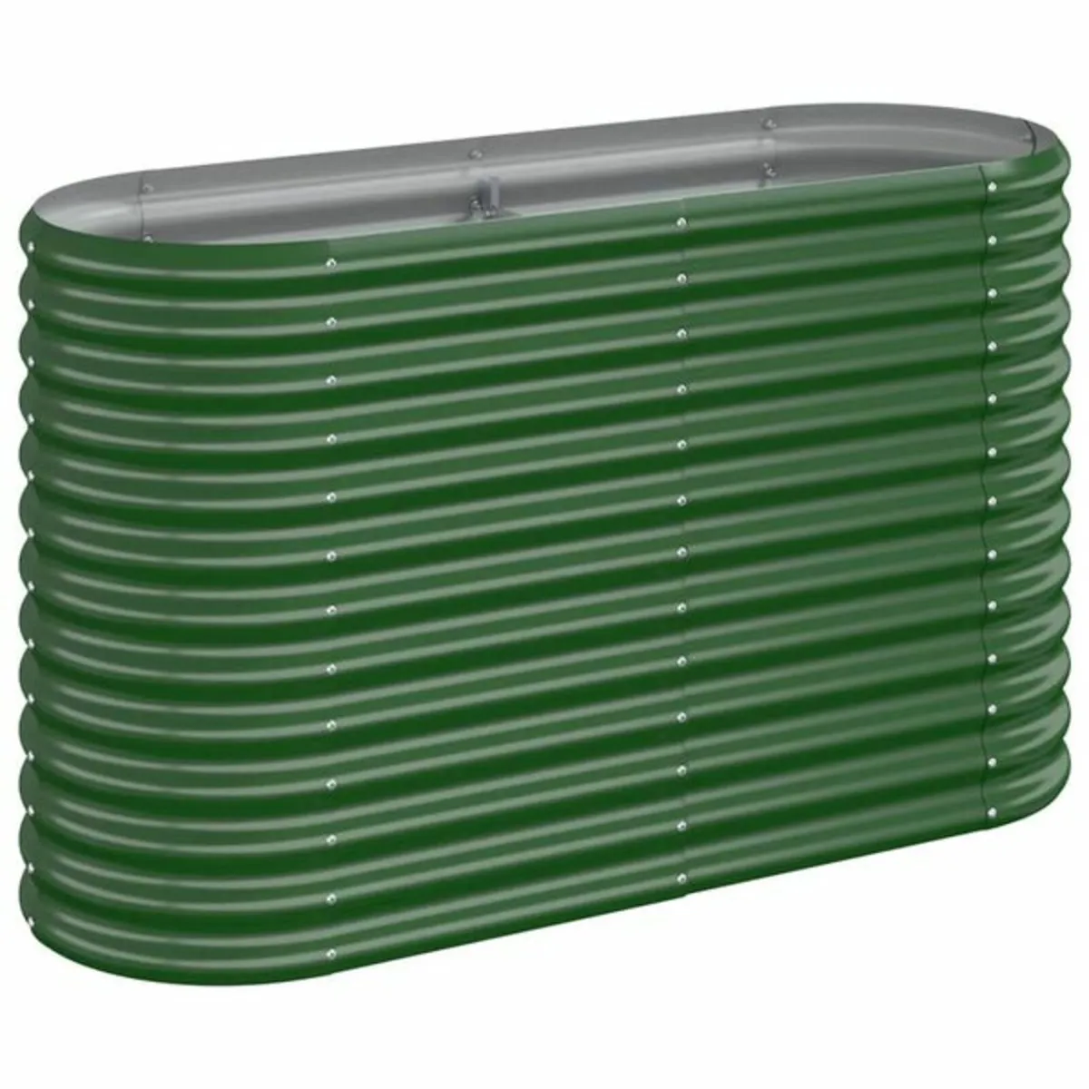 Garden Raised Bed Galvanised Steel 114x40x68 cm Gr - Image 2