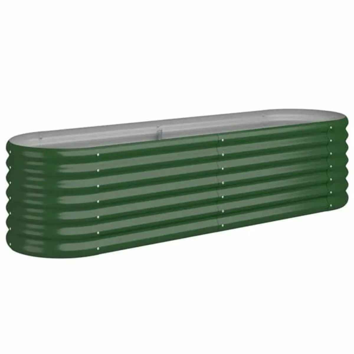 Garden Raised Bed Galvanised Steel 152x40x36 cm Gr - Image 1