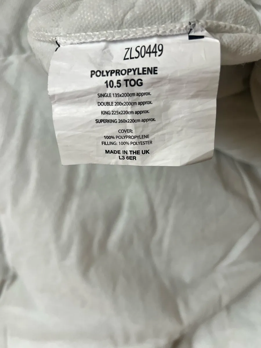 Bed Set Silentnight 10.5 tog Double Duvet/Pillows - Image 2