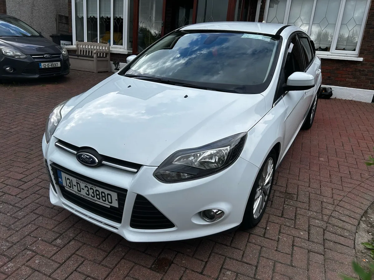 2013 White Ford Focus Zetec 1.6Tdci - Image 1