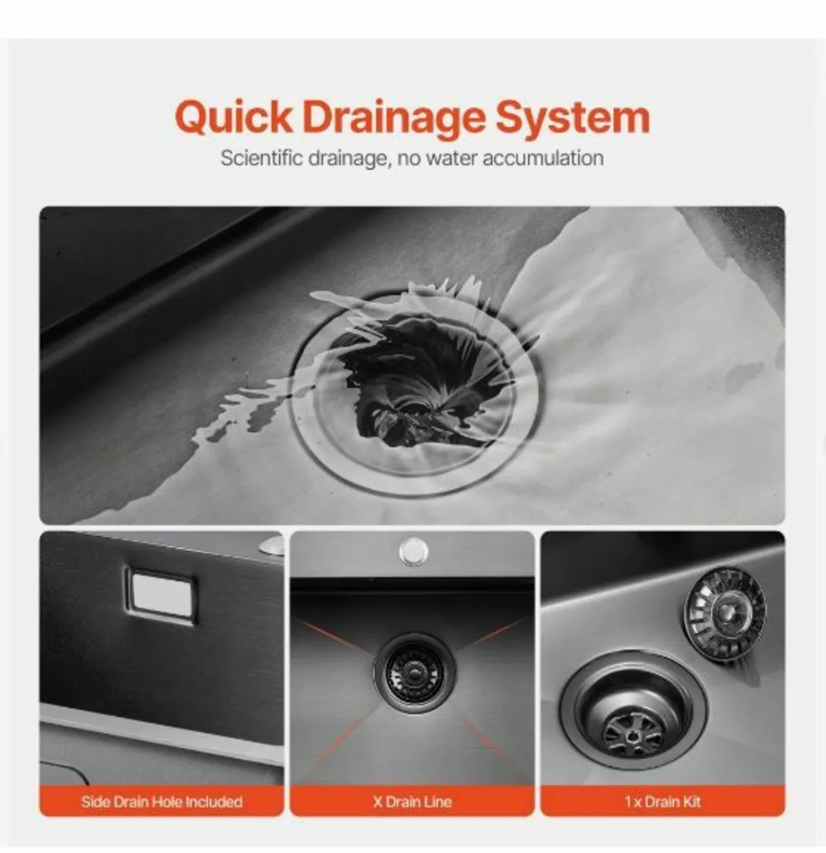 68cm Kitchen Sink Workstation - Image 4