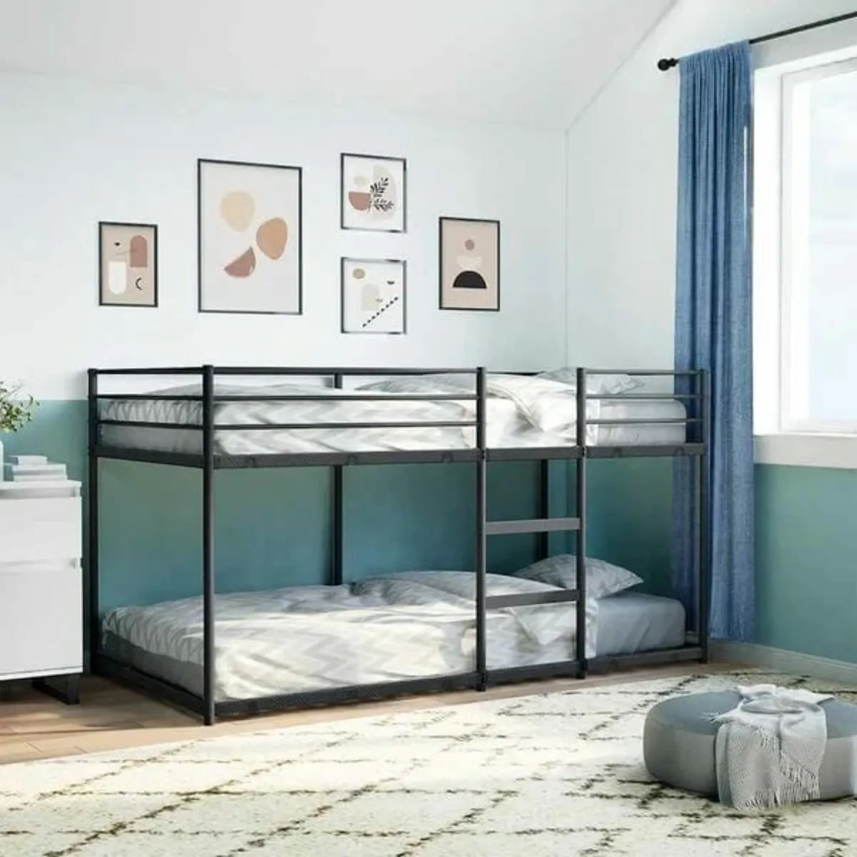 Bunk Bed without Mattress Black 90x190 cm Steel

D - Image 2