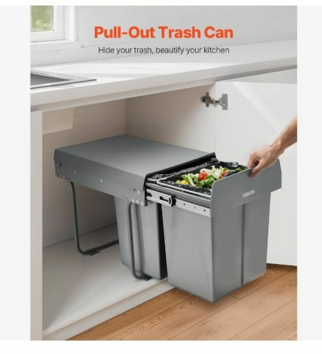 Pullout Trash Can for Kitchen Cabinets - Image 2