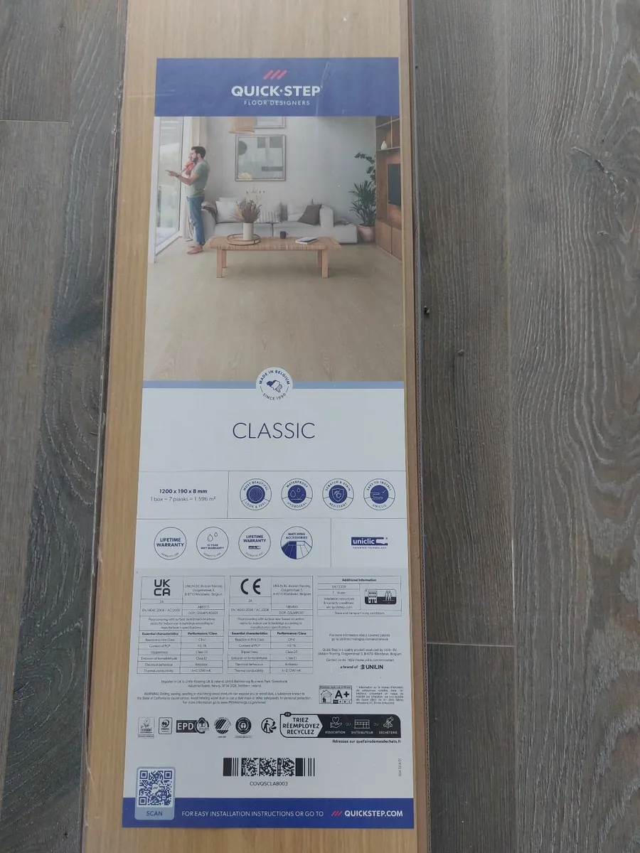 Laminate Flooring 8mm Quick Step - Image 1