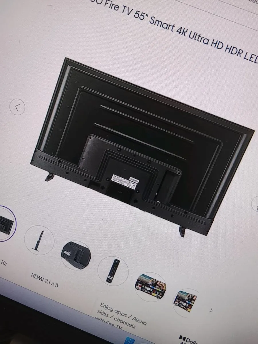55" TV with stand - Image 3