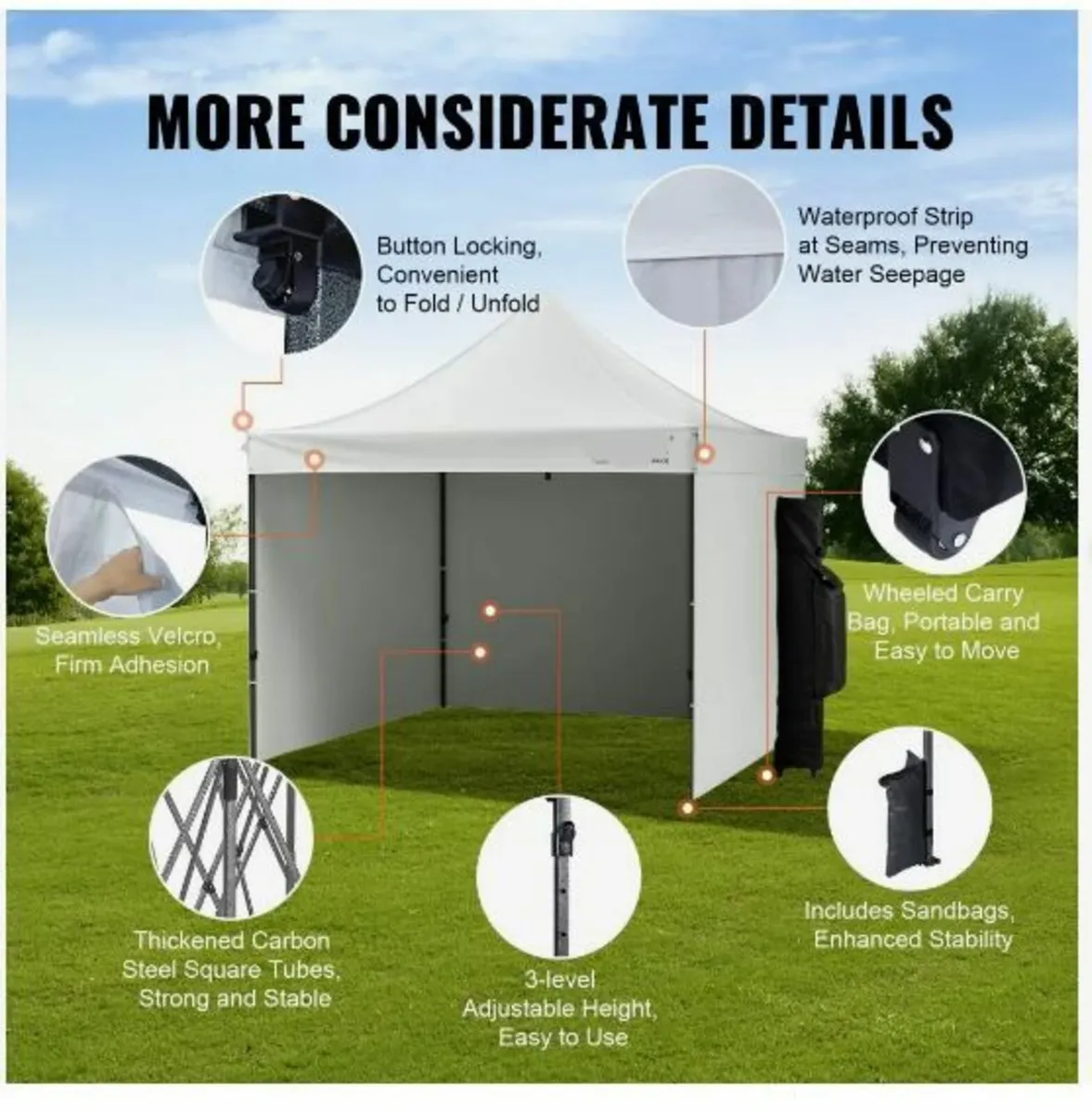 Pop Up Canopy Tent Outdoor Gazebo - Image 3