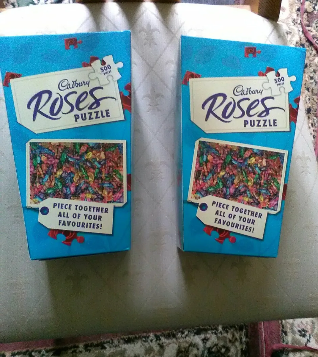 2 x Puzzles-Jigsaws, 500 piece Cadbury Roses - Image 1