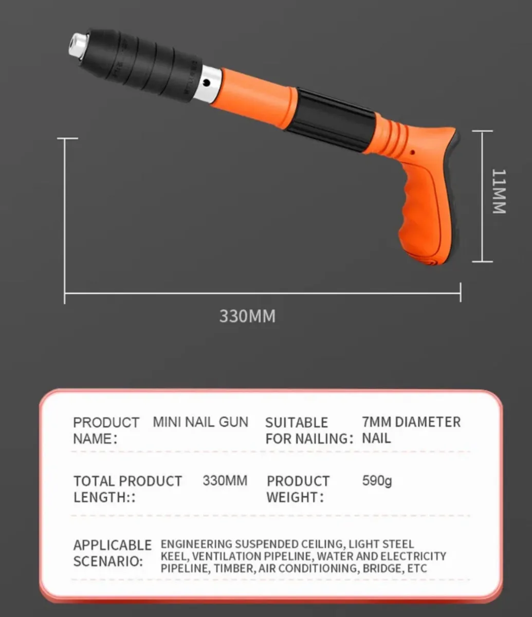 Mini Nail Gun Manual Air Nailer - Image 3