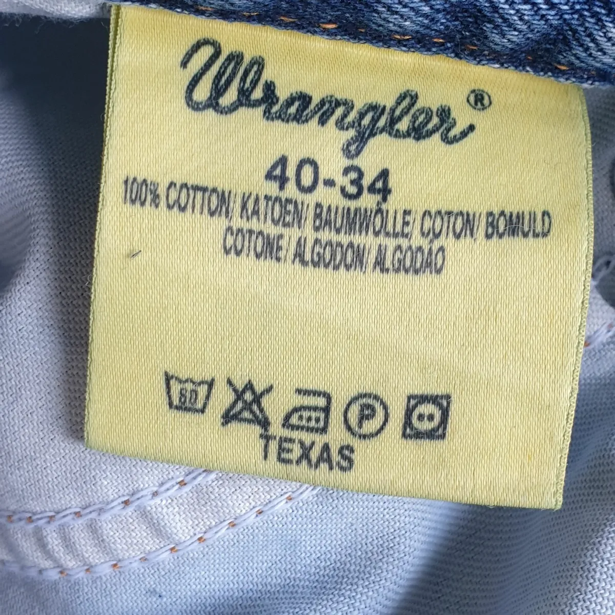 Wrangler Texas blue jeans W40 L34 - Image 3